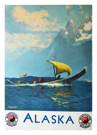 Alaska Vintage Travel Poster | Arty Posters