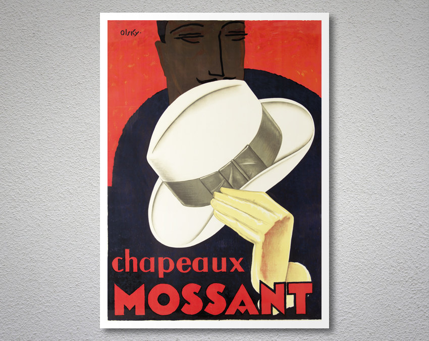 Chapeaux Mossant Vintage Fashion Poster - Arty Posters