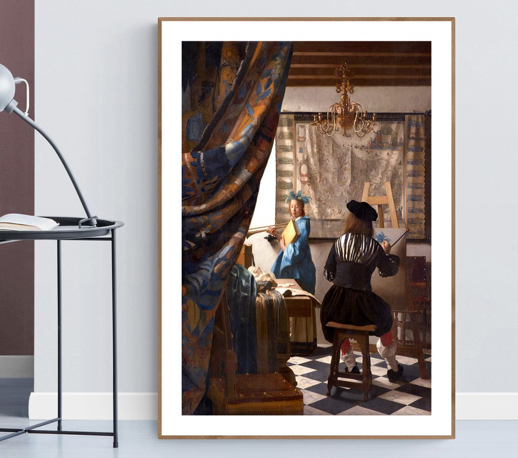 The Artist S Studio By Johannes Vermeer Fine Art Print Arty Posters   The Artists Studio Mob Arty 1024x905 