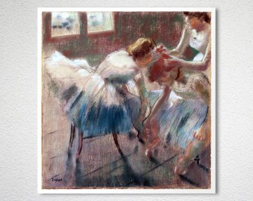 Three Dancers Preparing For Class By Edgar Degas Fine Art Print - Arty ...