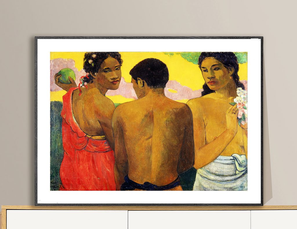 Three Tahitians By Paul Gauguin Fine Art Print Arty Posters