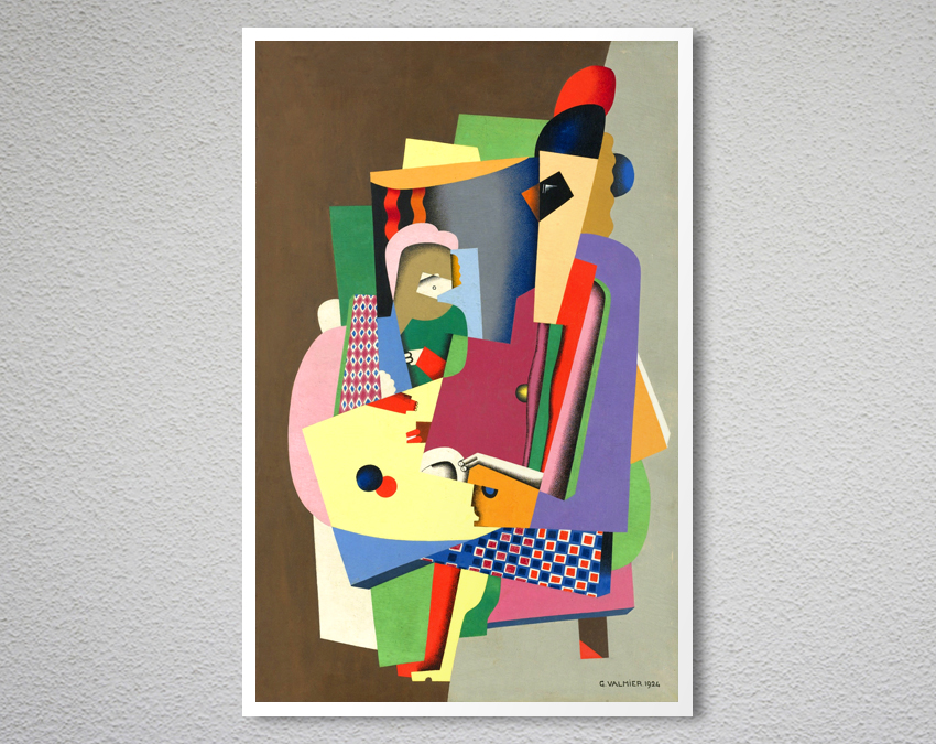 La Leçon de Piano by Georges Valmier Fine Art Print | Arty Posters