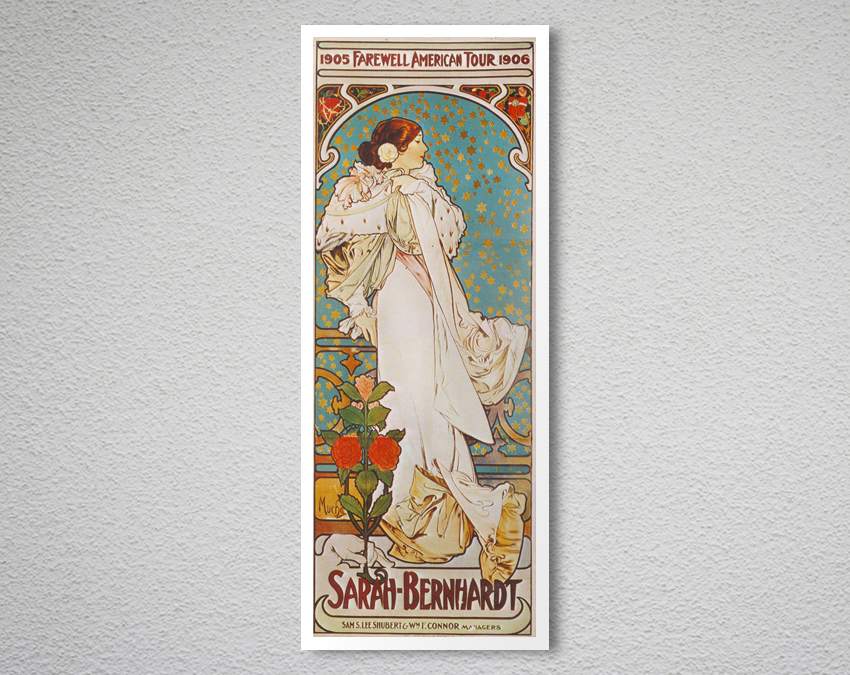 Sarah Bernhardt By Alphonse Mucha Fine Art Print Arty Posters