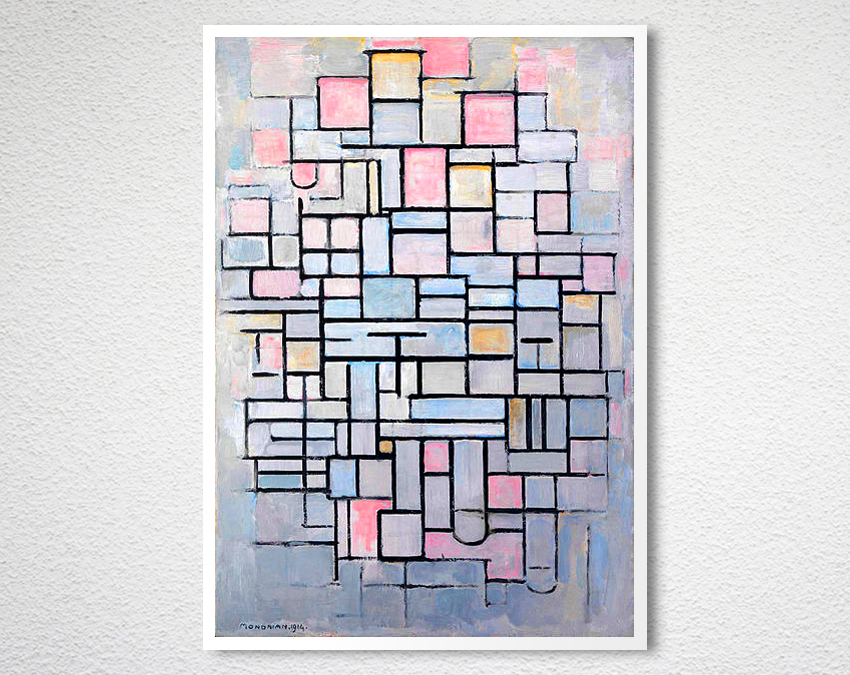 Composition No. IV By Piet Mondrian Fine Art Print - Arty Posters